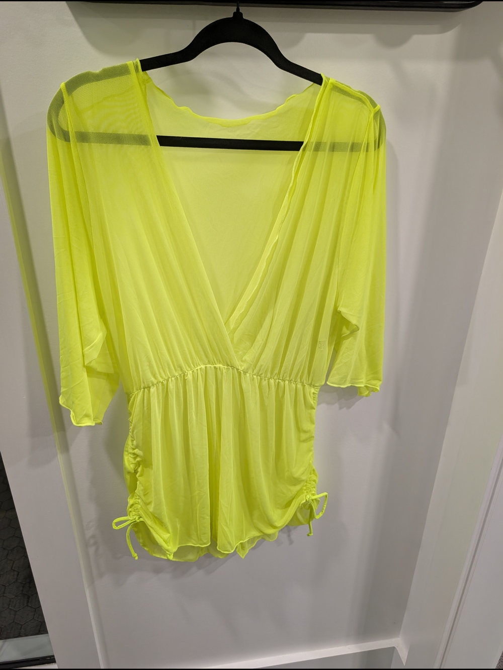 Neon Yellow Women’s Swim Cover-Up Romper